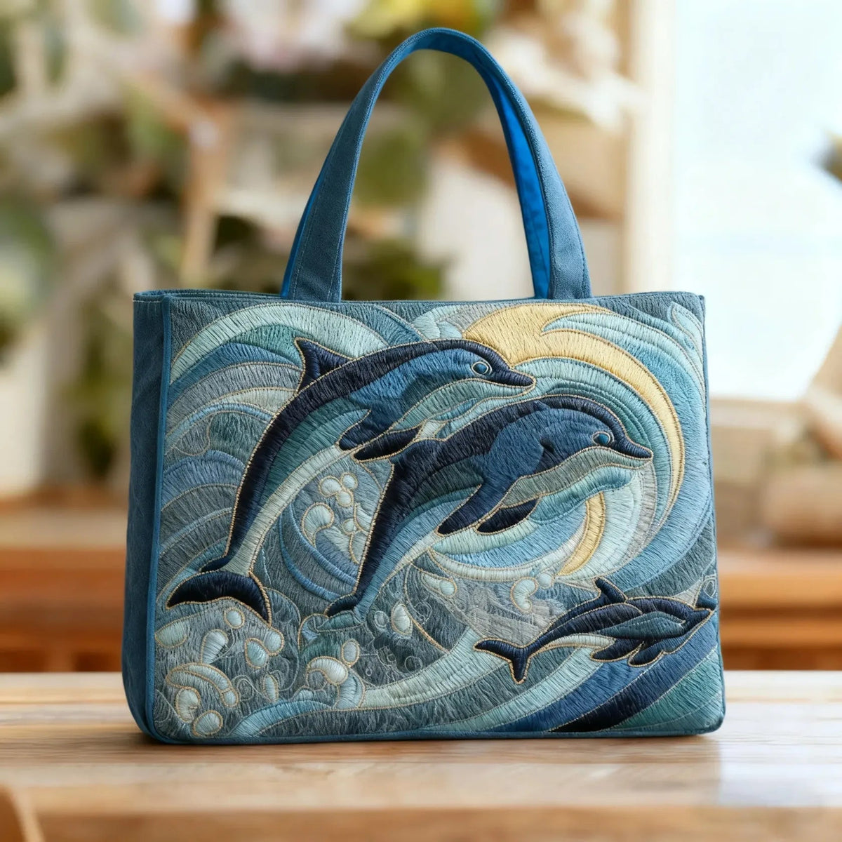 手作りバッグ　海のドルフィン
