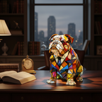 Elegant Bulldogg – Konstnärlig Figur
