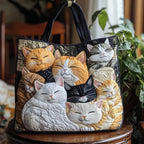 手作りバッグ キルティング　子猫たちの夢