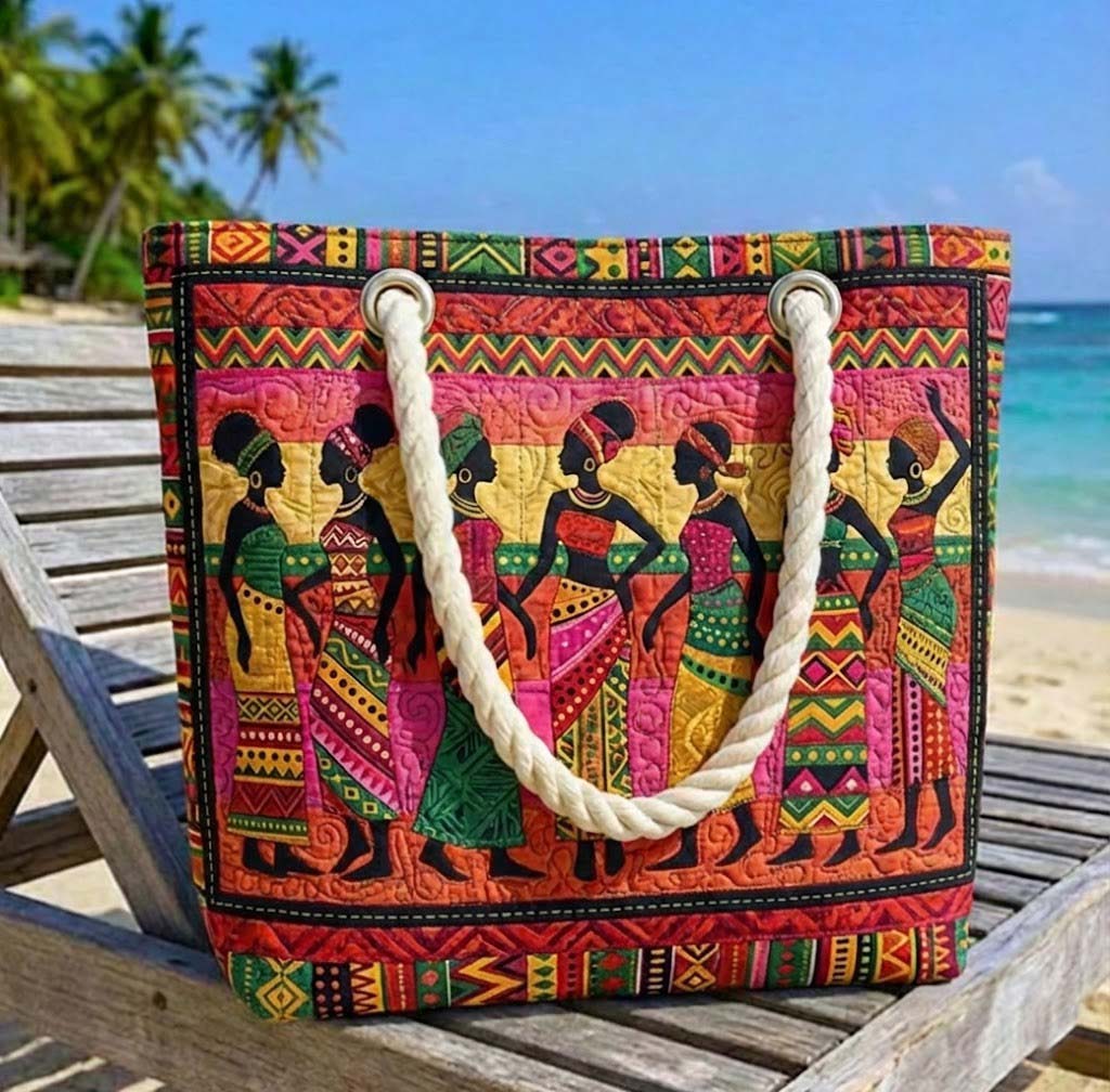 Handgjord Strandväska – Melanina Queen