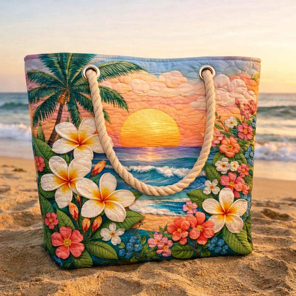 Handgjord Strandväska – Tropical Breeze