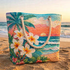 Handgjord Strandväska – Tropical Spirit