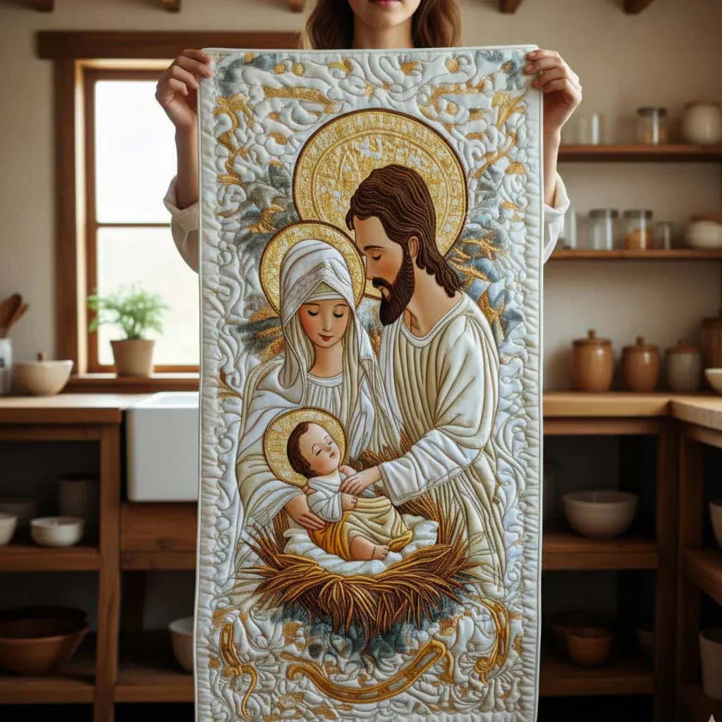 Kviltad Bordslöpare – Bethlehem Glow