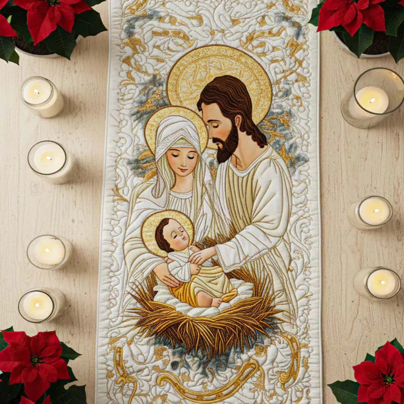 Kviltad Bordslöpare – Bethlehem Glow