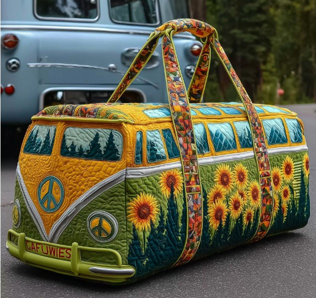 Kviltad Resväska – Vintage Flower