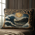 Kviltat Kuddfodral – Ocean Waves