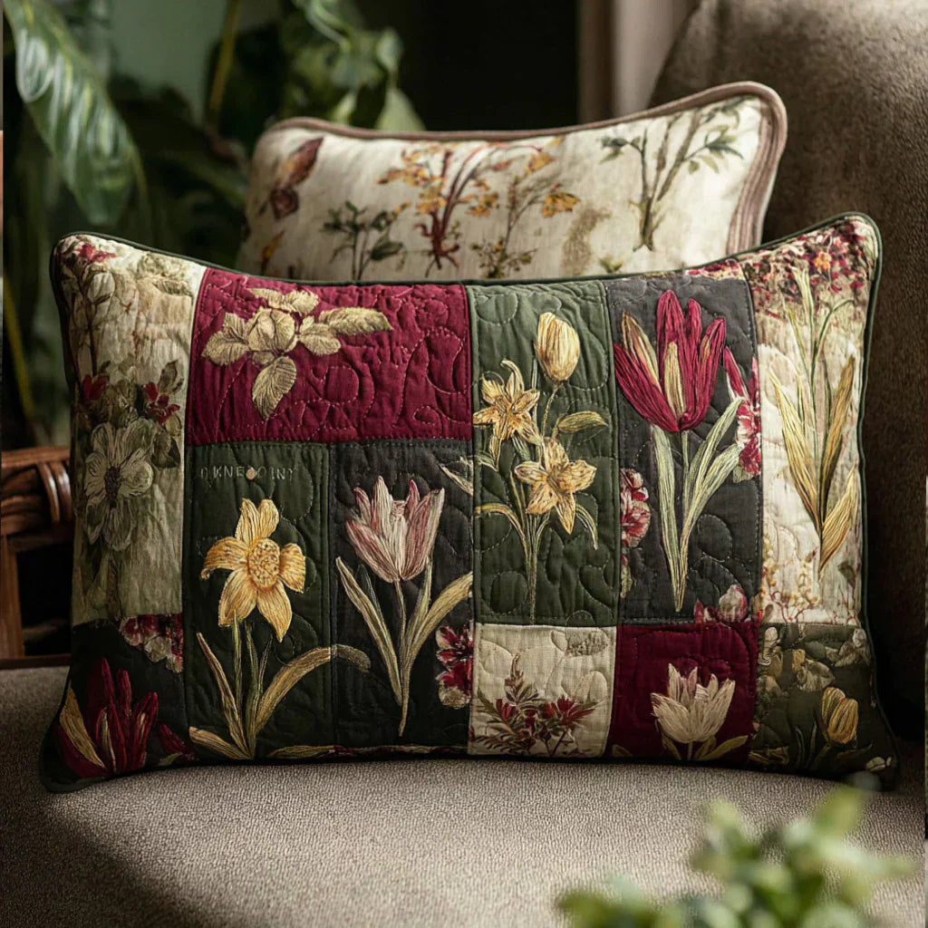 Kviltat Kuddfodral – Wildflower Dream