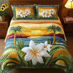 Kviltat Sängset 3 Delar – Aloha Style