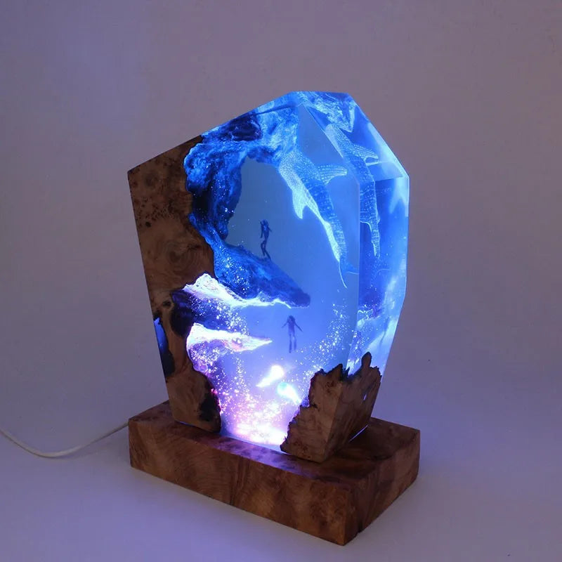 Stor Resinlampa — Valhaj
