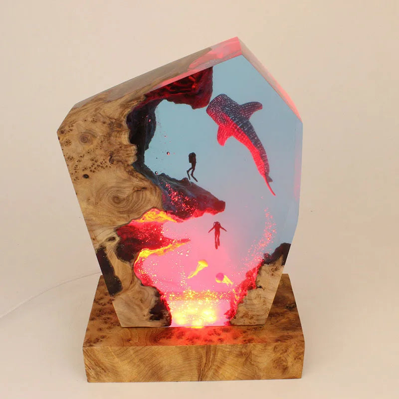 Stor Resinlampa — Valhaj