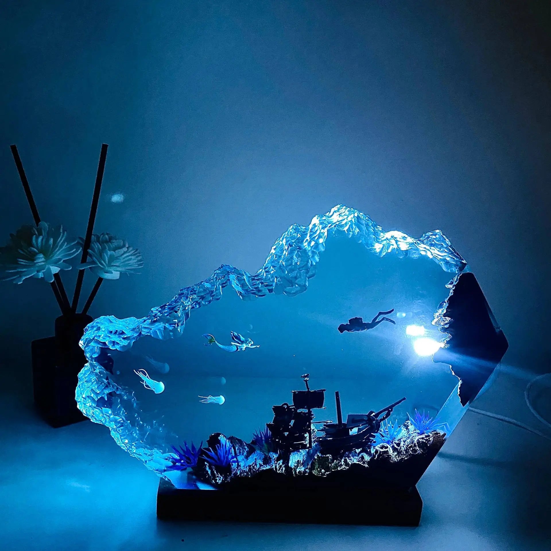 Nattlampa i Resin — Sjöjungfru