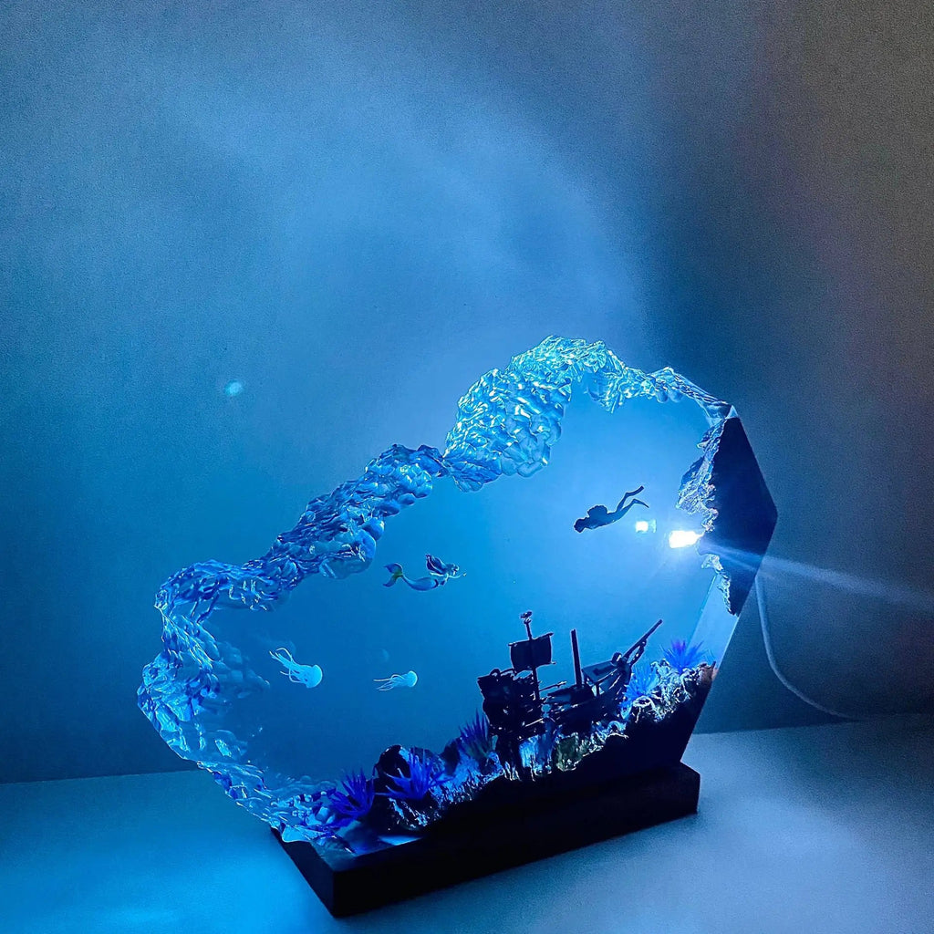 Nattlampa i Resin — Sjöjungfru