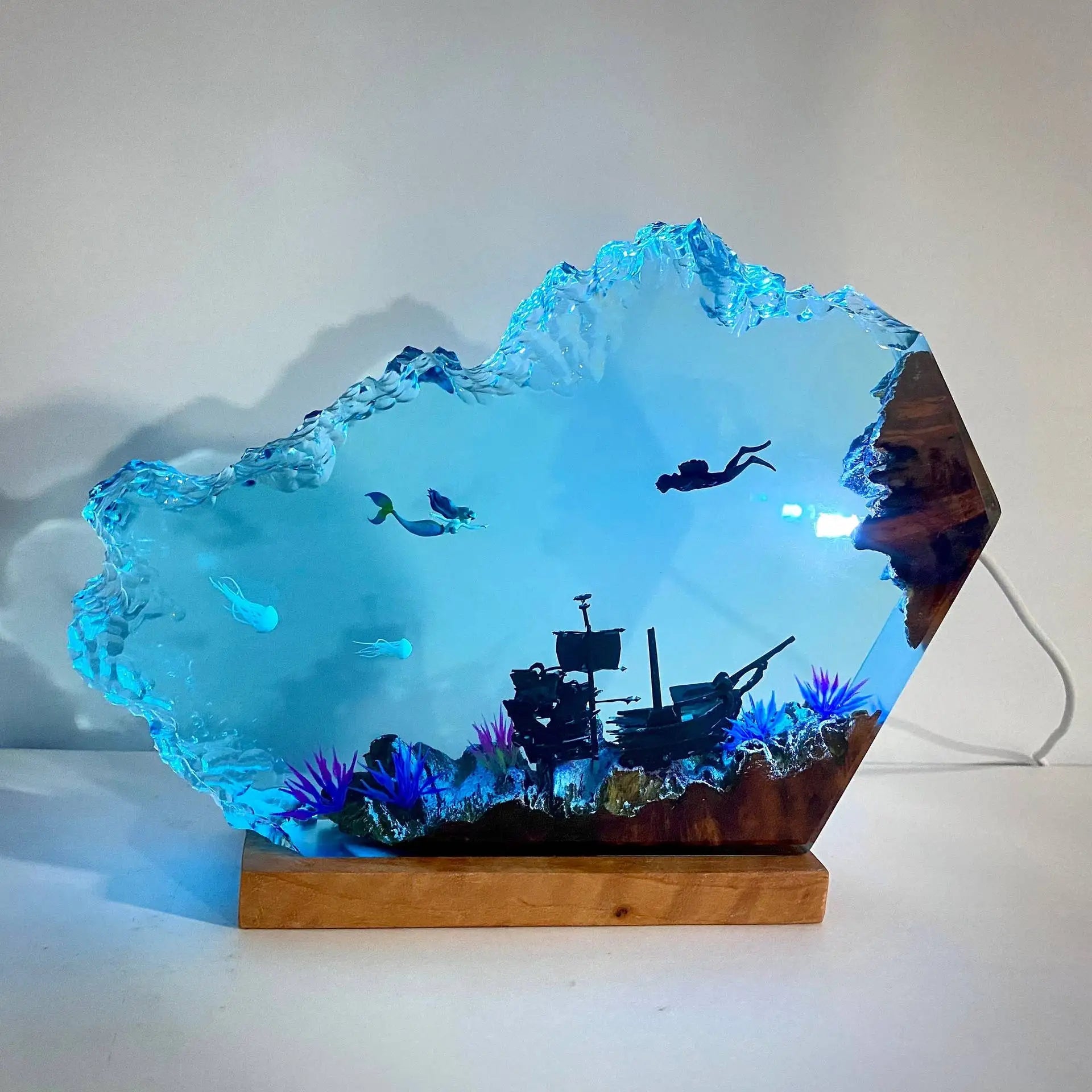 Nattlampa i Resin — Sjöjungfru