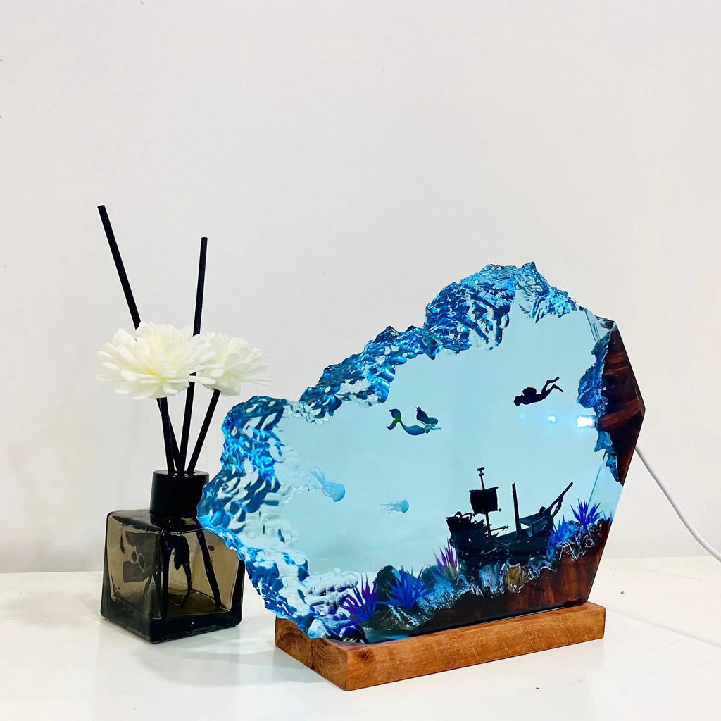 Nattlampa i Resin — Sjöjungfru