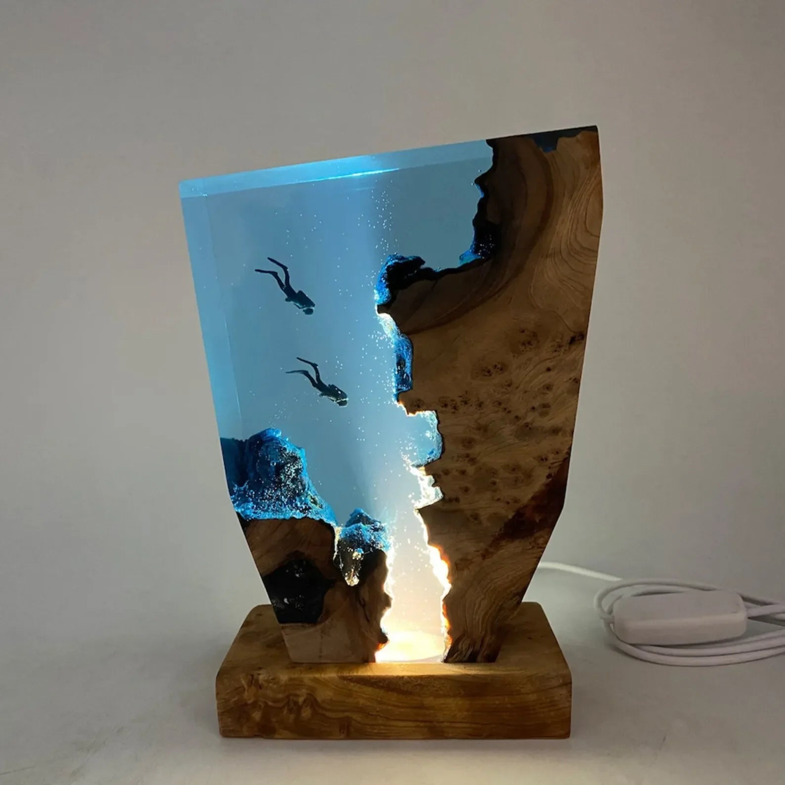 Resinlampa — Dyka i Havet