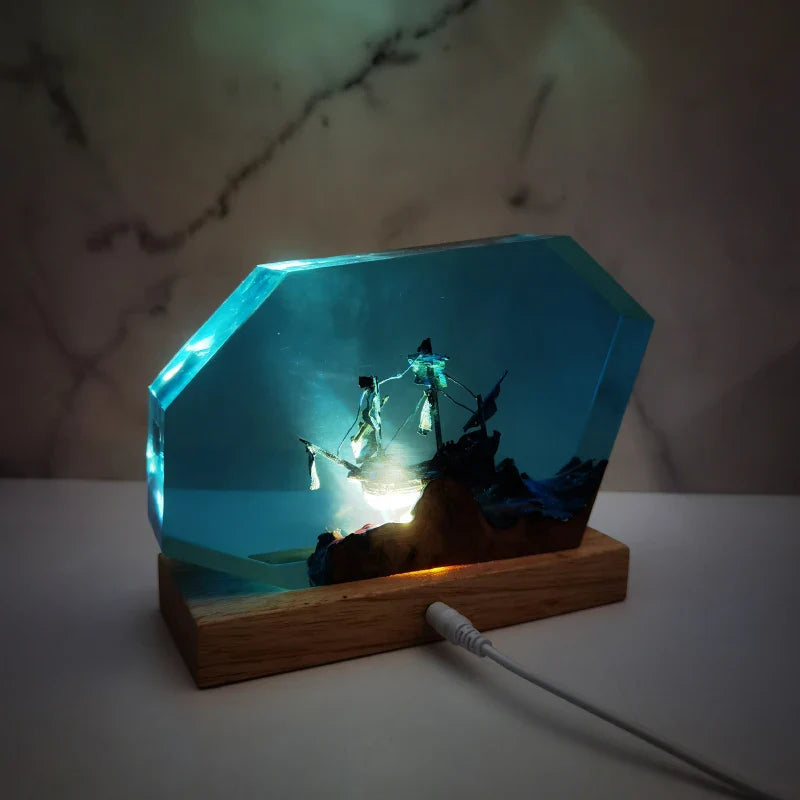 Resinlampa — Piratskepp