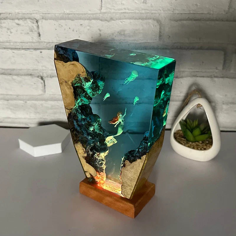 Resinlampa — Sköldpaddor och Maneter
