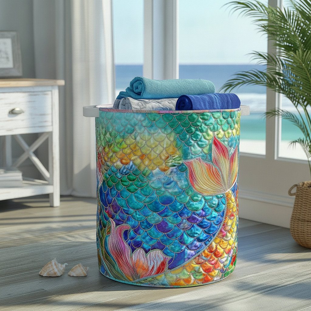 海のきらめきランドリーバスケット