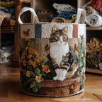 Tvättkorg – Cat in the Petals