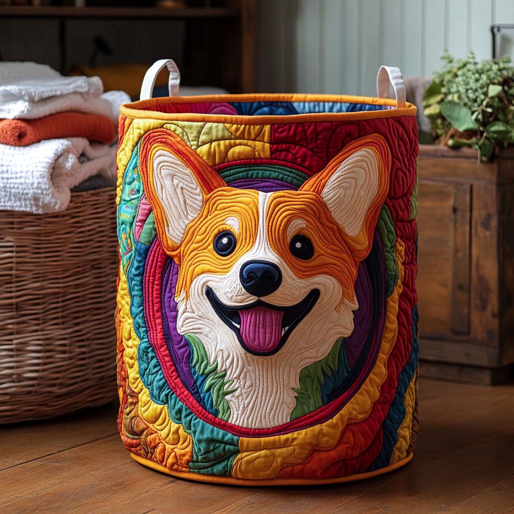 Tvättkorg – Corgi Colour