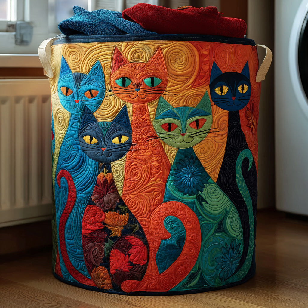 Tvättkorg – Enchanted Cats