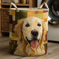 Tvättkorg – Happy Golden Retriever