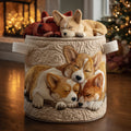Tvättkorg – Holiday Corgi Dreams