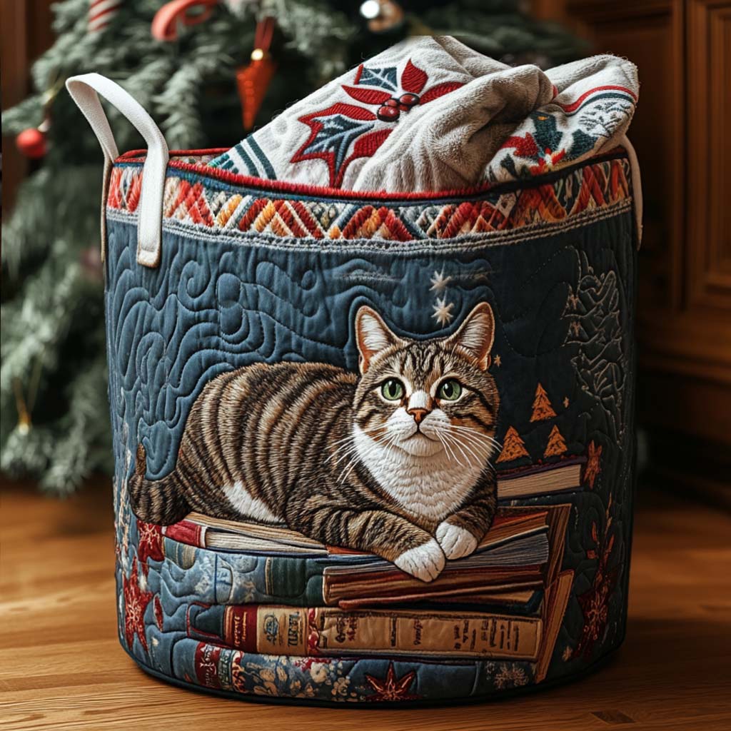 Tvättkorg – Holiday Story Cat