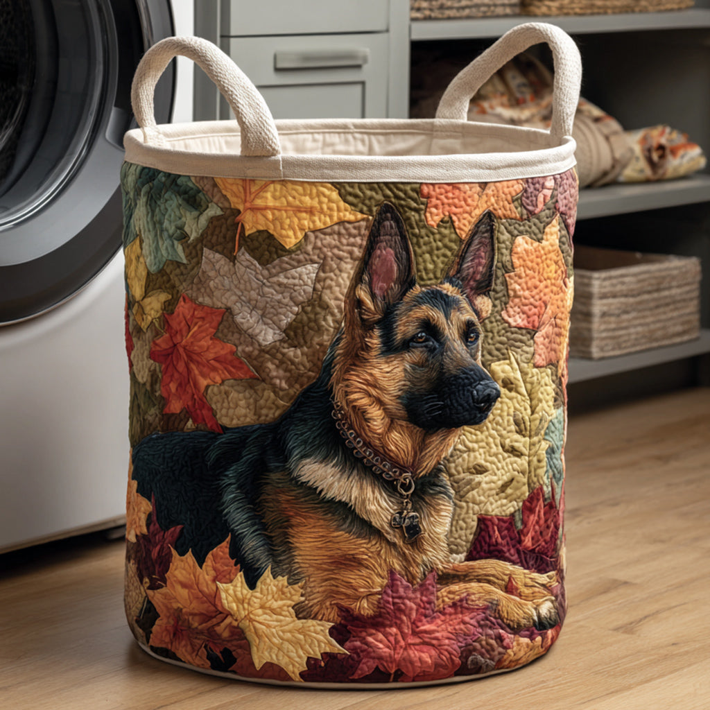 Tvättkorg – Leaf Pile German Shepherd