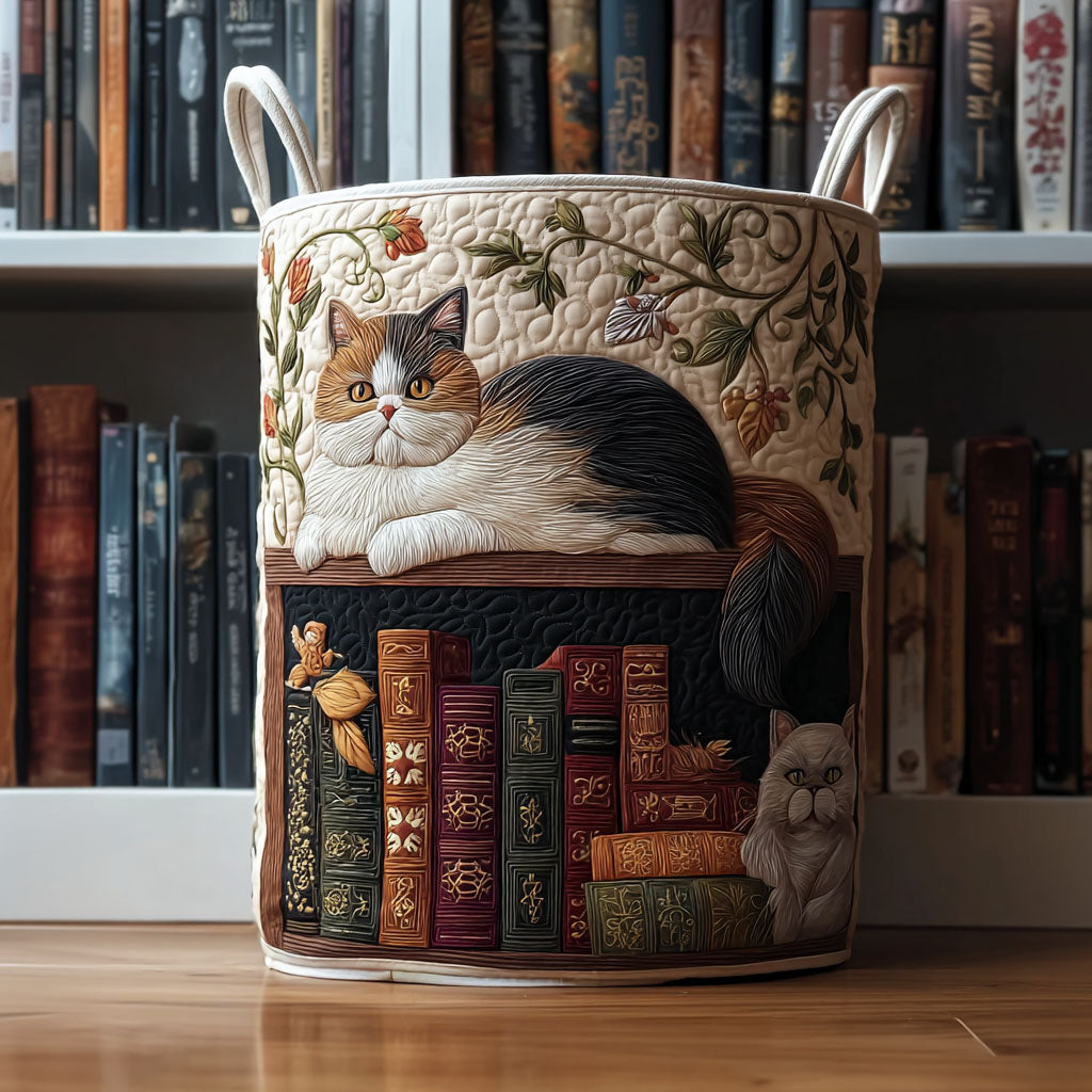 Tvättkorg – Library Cat