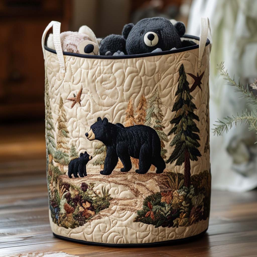 Tvättkorg – Rustic Bear Vibe