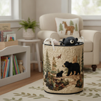 Tvättkorg – Rustic Bear Vibe