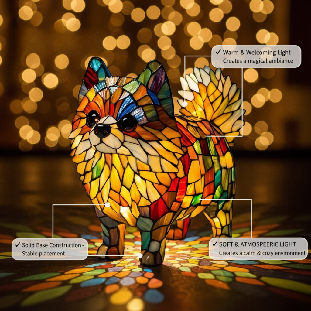 Livlig Pomeranian – Konstnärlig Figur