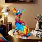 Färgglad Chihuahua Bordslampa