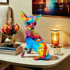 Färgglad Chihuahua Bordslampa