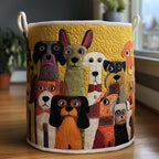気まぐれな犬たち ランドリーバスケット
